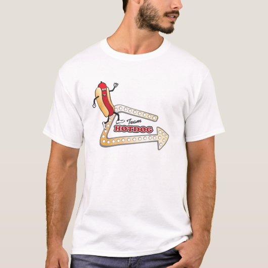 T-shirt Hot-dog d'équipe (Devant)