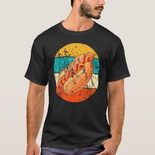 T-shirt Hot Dog Fast Food Hot Dog Vintage Retro