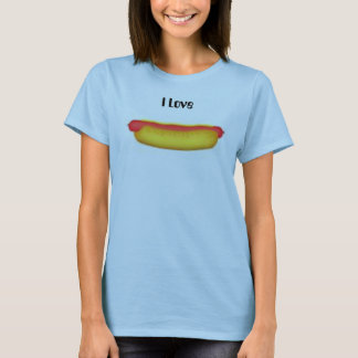 T-shirt Hot dog, j'aime