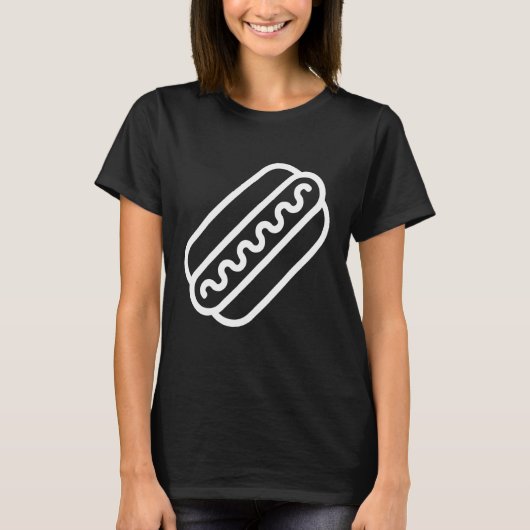 T-shirt Hot Dog Junk Restauration rapide (Devant)