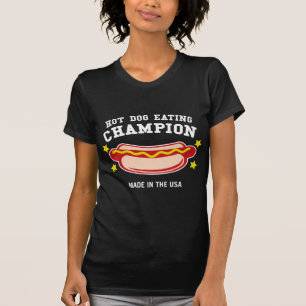 T-shirt Hot-dog mangeant le champion