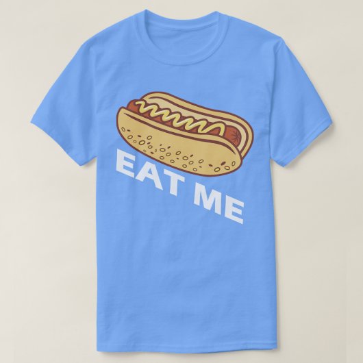 T-shirt Hot Dog Me Mange (Design devant)