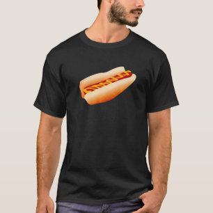 T-shirt Hot Dog Wiener Saucisson Mustard Bun Frankfurter