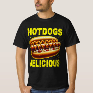 T-shirt hot dogs délicieux