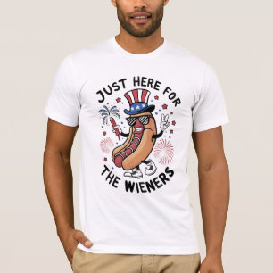 T-shirt Hot Dogs du 4 juillet USA Drapeau américain Patrio