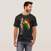 T-shirt Hot Fan Girl Ghana (Devant entier)