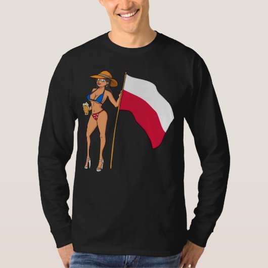 T-shirt Hot Fan Girl Poland (Devant)