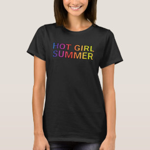 T-shirt Hot Girl Summer Rainbow