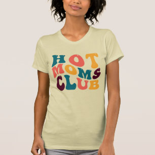 T-shirt Hot Moms Club Super Rétro Vibes d'été Triste Beige