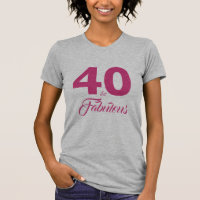 Hot Pink 40 et Fabulous 40th Birthday cadeau