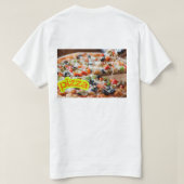 T-shirt Hot Pizza Photo - Real Steaming Food Image (Design dos)