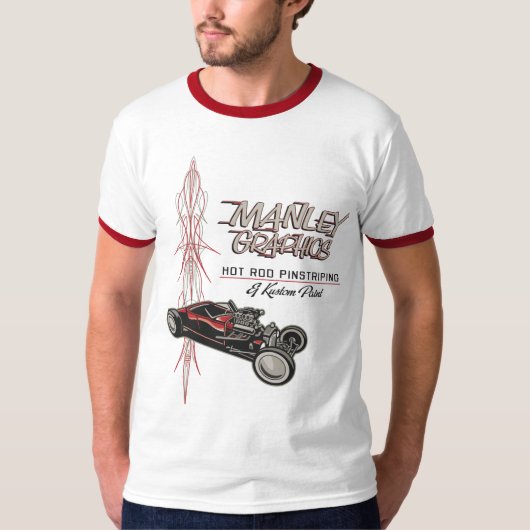 T-shirt Hot rod avec Pinstriping (Devant)
