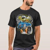 T-shirt Hot rod d'abeille de monstre (Devant)
