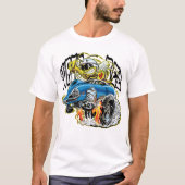 T-shirt Hot rod d'abeille de monstre (Devant)