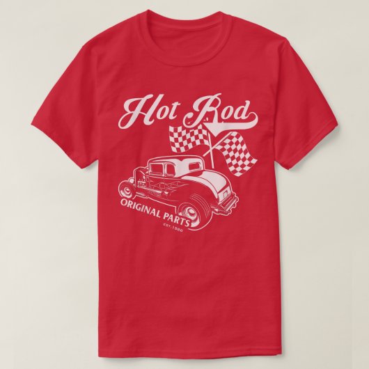 T-shirt Hot Rod Pièces d'origine Classic Old American Engi (Design devant)