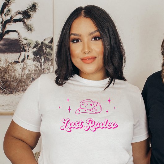 T-shirt Hot Rose Brides Dernier Rodeo Bachelorette Party