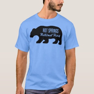 T-shirt Hot Springs National Park Bear Black