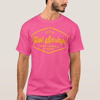 T-shirt Hot Springs National Park Retro Hexagon Badge Camp
