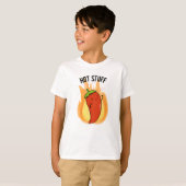 T-shirt Hot Stups Funny Red Hot Chili Pepper Pun (Devant entier)