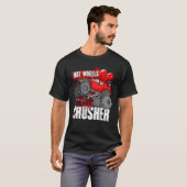 T-shirt Hot Wheel Valentines Day Hearts Crusher Monster Tr (Devant entier)