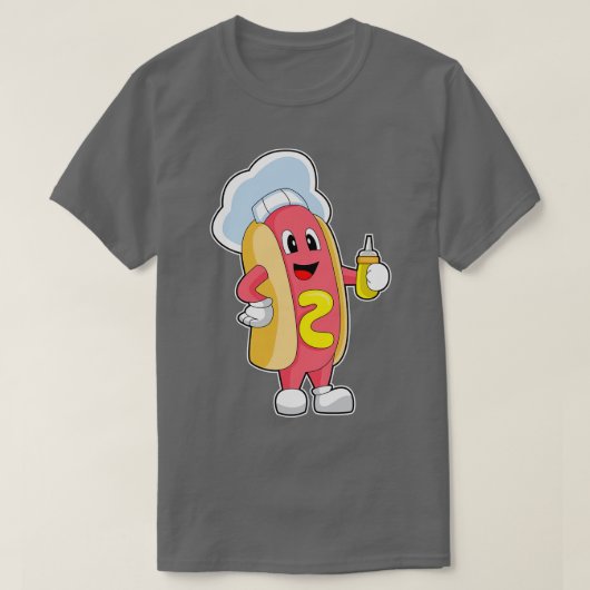 T-shirt Hotdog Chef Mustard (Design devant)