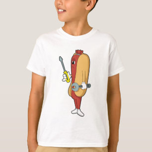 T-shirt Hotdog en mécanique avec outil