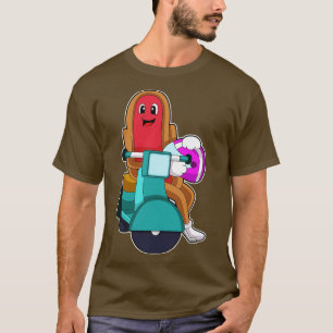 T-shirt Hotdog en vélo avec Scooter