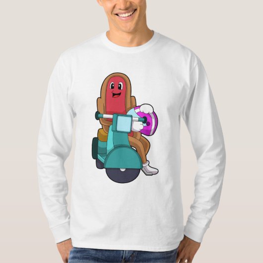 T-shirt Hotdog en vélo avec Scooter.PNG (Devant)