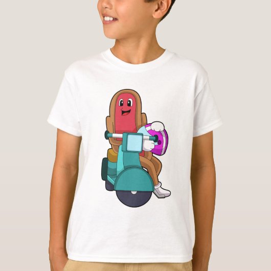 T-shirt Hotdog en vélo avec Scooter.PNG (Devant)