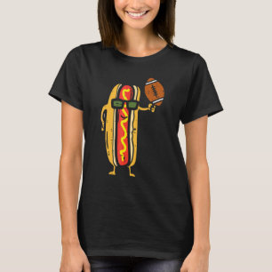 T-shirt Hotdog Football Américain  Sport Amateur de Cuisin
