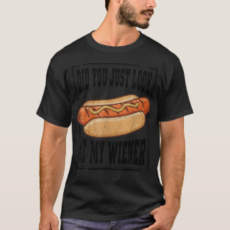 T-shirt Hotdog Nourriture Humour BBQ Venez-vous de Regarde
