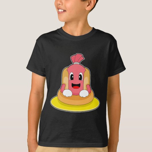 T-shirt Hotdog Swimming Lifebuoy (Devant)