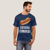 T-shirt Hotdogolist Certifié Funny Hot Dog Saucisses (Devant entier)