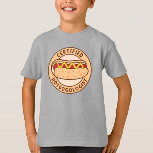 T-shirt Hotdogologue certifié Funny Hot Amoureux des chien