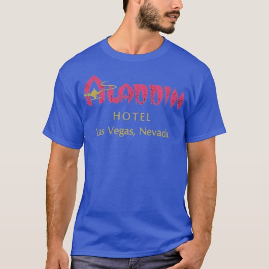T-shirt Hôtel Aladdin - Las Vegas Vintage (Devant)