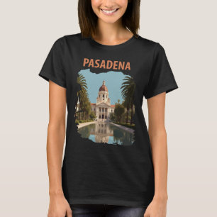 T-shirt Hôtel de ville de Pasadena Californie Voyage Rétro