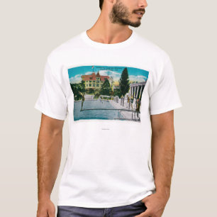 T-shirt Hôtel Del Monte nageant le réservoir et le