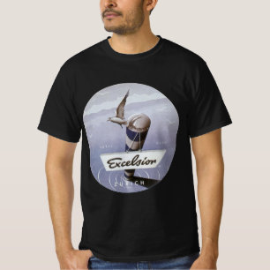 T-shirt Hôtel Excelsior Voyage Ancien Zurich Suisse