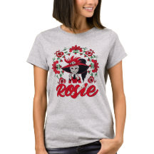Hôtel Hazbin Rosie avec cadre de fleurs rouges