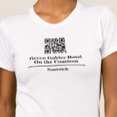 T-shirt hôtel ou restaurant avec code QR
