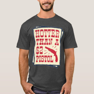 T-shirt Hôtelier à 2 Pistol Wild West Pays Ouest Q