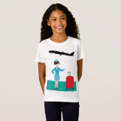 T-Shirt Hôtesse de l'air (Devant entier)
