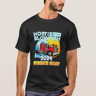 T-shirt Hoties vintages Et Camp D'Été De Poisson-Feu Avec