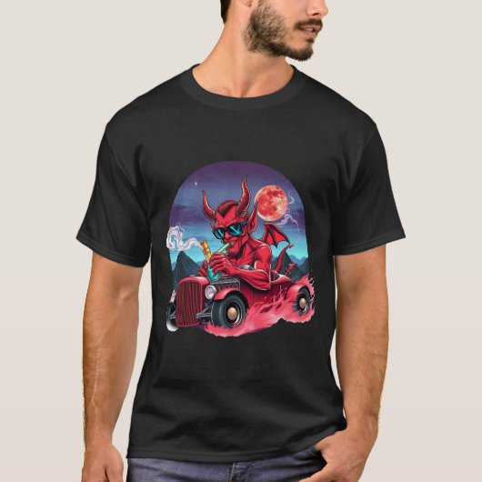 T-shirt Hotrod Token Red Devil (Devant)