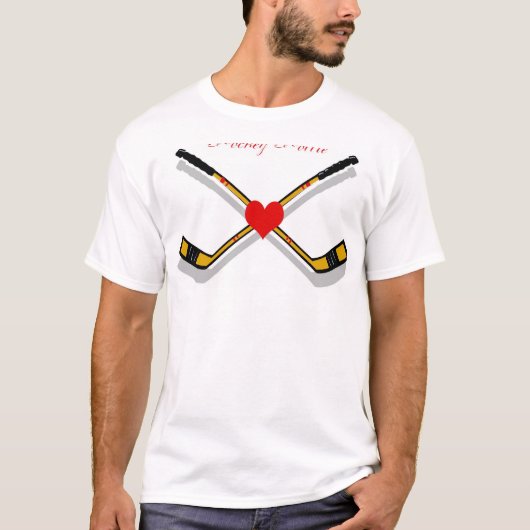 T-shirt hottie d'hockey (Devant)