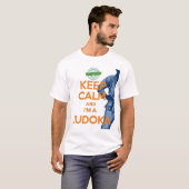 T-shirt Hou je kalm Judoka (Voorkant volledig)