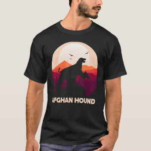 T-shirt Hound afghane sous lune pour le costume d'Hallowee
