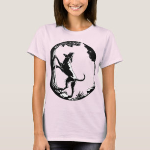 T-shirt Hound Dog Shirt Femme Plus Taille Chasse Chien Hau