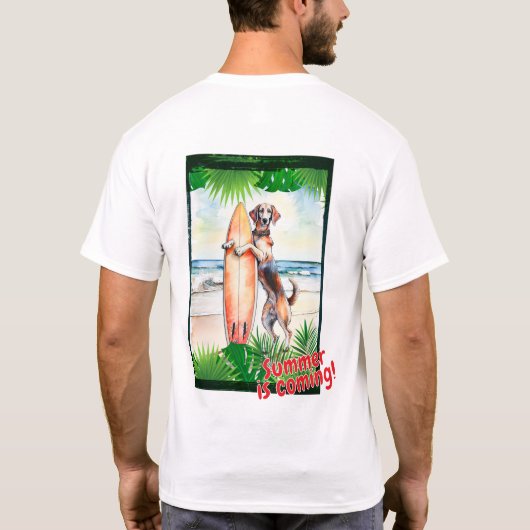 T-shirt Hound "L'été arrive !" (Dos)