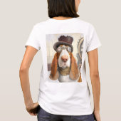 T-shirt Hound Steampunk Basset (Dos)